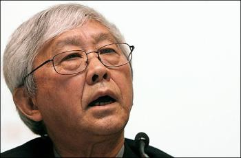 Joseph Zen, Bishop of Hong Kong speaks to the press in Hong Kong, July 2007. Religious freedom conditions have worsened in insurgency-wracked Iraq as well as Egypt, while communist China has embarked on a crackdown on foreign missionaries ahead of the Olympics, the US government warned in a report Friday.