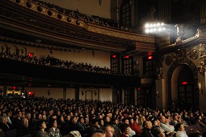 The audience inside the Beacon Theater. (Robert Ma/Epoch Times)