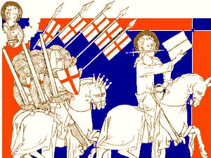 The Rider on the White Horse (detail), c.1310-1325. From The Apocalypse, British Library, London - Let There Be Markets: The Evangelical Roots of Economics GORDON BIGELOW / Harper's Magazine v.310, n.1860, 1may2005