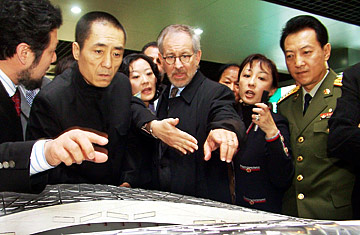 Steven Spielberg and Zhang Yimou