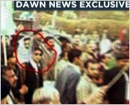A television station in Pakistan showed videotape from the crowd just before Ms. Bhutto was killed, circling two suspects. The man who covered his head is believed to be the suicide bomber.
