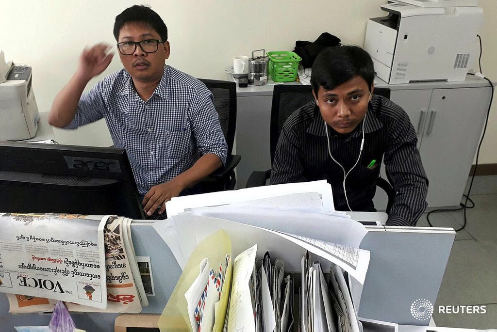 Reuters journalists Wa Lone and Kyaw Soe Oo